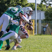 Fotografia sportiva di football americano Rams Milano - Rebels Lugano | Alessandro Tintori