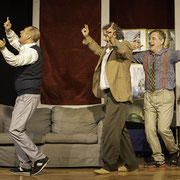 Fotografia di scena dello spettacolo teatrale Il pirata da salotto al Teatro Caboto Kolbe a Milano | Alessandro Tintori