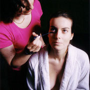 Fotografia di Dario Improda del backstage del portfolio "Il castello" di Alessandro Tintori