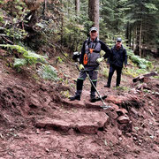 création d'escaliers et réaménagement du sentier