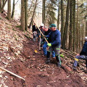 Renivellement du sentier des chasseurs