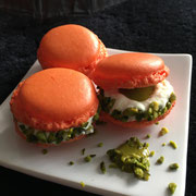 Macaron Passionsfrucht Pistazienpaste