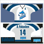 2013 варианты эмблемы команды Сахалинские акулы