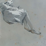 blanche-neige - huile sur panneau - 100cm x 100cm 