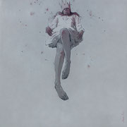 virginité#3 - huile sur panneau - 70cm x 70cm 