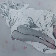 lascive - huile sur panneau - 92cm x 60cm 