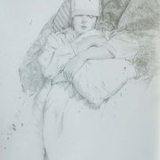 adoucie #3- graphite sur papier - 100cm x 70cm