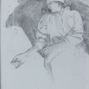  adoucie #2- graphite sur papier - 100cm x 70cm (VENDU)