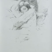 adoucie #1- graphite sur papier - 100cm x 70cm