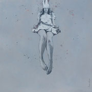 attente - huile sur panneau - 70cm x 70cm 