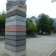  Escultura de libros.Estación de Bad Ragaz. Suiza. Agosto 2012