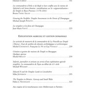 L'économie templière en Occident - Table des matières