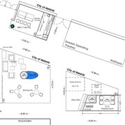 Grundriss Zeichnung Messestand