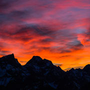 Dusk at Fleischbank - panorama version, Karwendel | © Bernhard Thum, ID-Nummer GH-04-2015-004