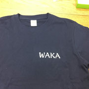 WAKA　Tシャツ　胸　オリジナルプリント