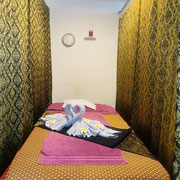 Hier wartet schon eine Liege darauf belegt zu werden.  