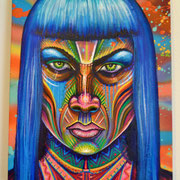 "Bruxa" By Shalak, Mixed Midia on Canvas, 2013, Canada (Sold to Private Collector - Sweden)