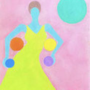 "Femmes Planètes acrylique 2"