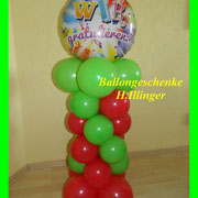 Säule ca.0,90m mit Folienballon    - Preis: 19,50 €