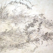 「かれくさ」　2010 /岩絵の具      / 「dry grass」2010/ Mineral pigments