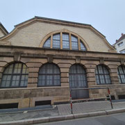 Herschelbad Mannheim: Halle III ;  Eingang 'Volkshalle'