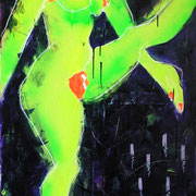 GRÜNDIE OBE Mischtechnik auf Leinwand  100x70 cm  1999