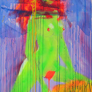 GRÜNDIE IKOGNITO  Mischtechnik auf Leinwand  100x70 cm  1999