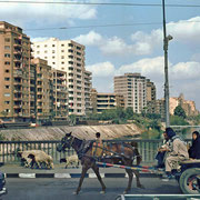 In Kairo 1977 - El Galaa Brücke (digitalisiertes Dia)