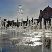 Emirates Palace Abu Dhabi Springbrunnen beim Eingang