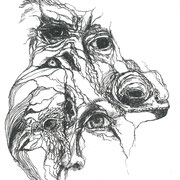 Tusche auf Papier