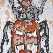 Totengräber, 21 x 29,5 cm, Tusche, 2019
