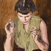 Reflection: 2021, Öl auf Leinwand, 40 × 30 cm