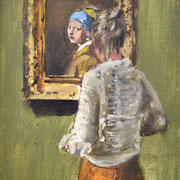 Vermeer: 2022, Öl auf Leinwand, 40 × 30 cm