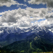 Alpenpanorama vom Wank aus gesehen
