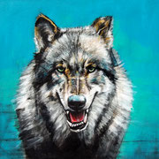 Wolf || acrylic on paper (39x30cm) 2020