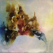 Luftschloss   ...   Acryl und Tusche auf Leinwand   ...   60 x 60 cm
