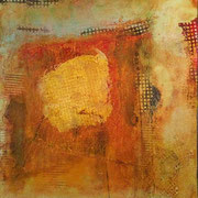 Struktur in Öl    ...   Acryl und Öl auf Leinwand   ...   80 x 80 cm