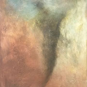 Die Schlucht ... Acryl und Steinmehle auf Leinwand   ...   150 x 100 cm 