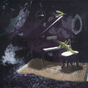 A Musical Evening in the Insect Cave, Screenprint on paper