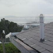 Blick von unserem Grundstueck in die Bucht von Kapstadt