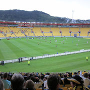 Das Westpac-Stadium in Wellington von innen