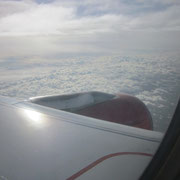Blick aus dem Flugzeug