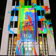 Das illuminierte Museum of Contemporary Art