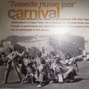 Plakat der Karnevals-Parade Kapstadts im Bo-Kaap-Museum
