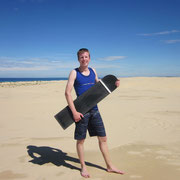 Nach dem Sandboarden