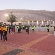 Das Green Point Stadium in Kapstadt (von aussen)