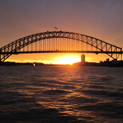 Die Harbour Bridge bei Sonnenuntergang I