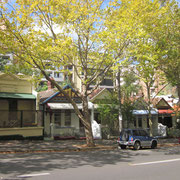 Ein historischer Haeuserblock in Sydney