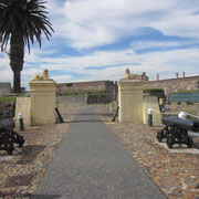 Der Weg zum Castle of good Hope in Kapstadt