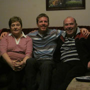 Abschiedsfoto mit Joan und Tom Bolger